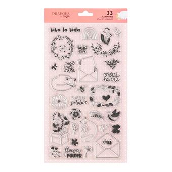 33 Tampons Crystal® Fleurs - Draeger Paris