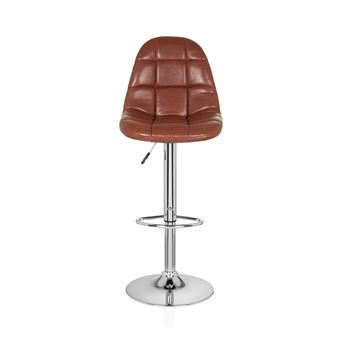 Chaise de bar tabouret de comptoir LOUNGER II (lot de 2 2 tabourets) marron hjh OFFICE Chaise de bar tabouret de comptoir LOUNGER II (lot de 2 2 tabourets) marron hjh OFFICE