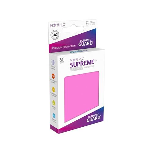 Ultimate Guard - 60 pochettes Supreme UX Sleeves format japonais Rose