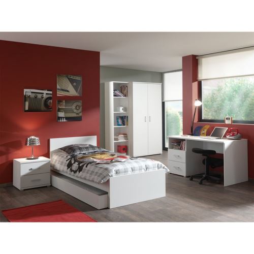 Paris Prix Chambre Complete Enfant 6p Milan Blanc Chambres