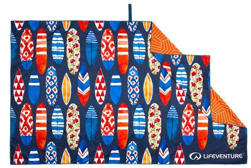 Lifeventure serviette à séchage rapide Surf 150 cm bleu/orange