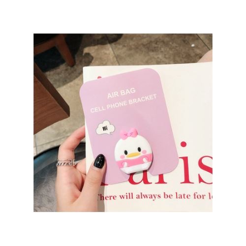 Support de téléphone mignon de bande dessinée universelle Marguerite rose
