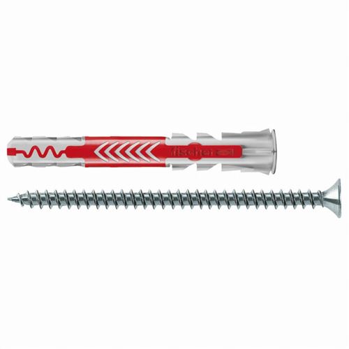 Bo&icirc;te de 10 chevilles tous mat&eacute;riaux DUOPOWER 10x80mm + vis