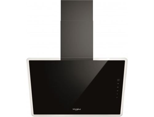 Whirlpool Hotte, Verticale 60 Cm, Noir, Min/Max/B 290/580/660 M3/H, Niveau Son. Min/Max/B 54/68/71 Db(A), 3+1 Vitesses, Classe B, Contrôle Électronique Par Touches Sensitives, Accès Directs, Filtre à Charbon Inclus