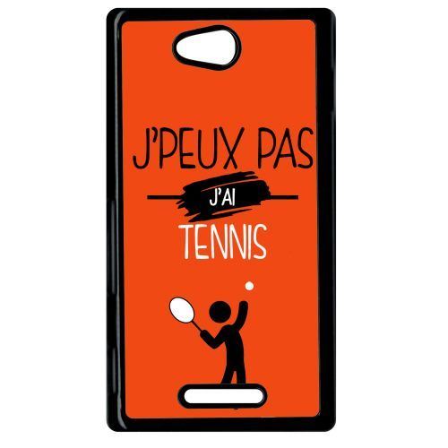 Coque sony xperia c j peux pas j ai tennis 10