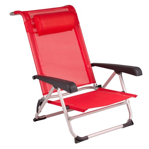 Red Mountain Chaise de plage Aluminium Rouge