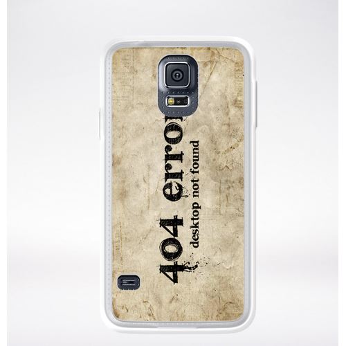 Coque 404 Error Fond Vieilli Compatible Samsung Galaxy S5 Transparent