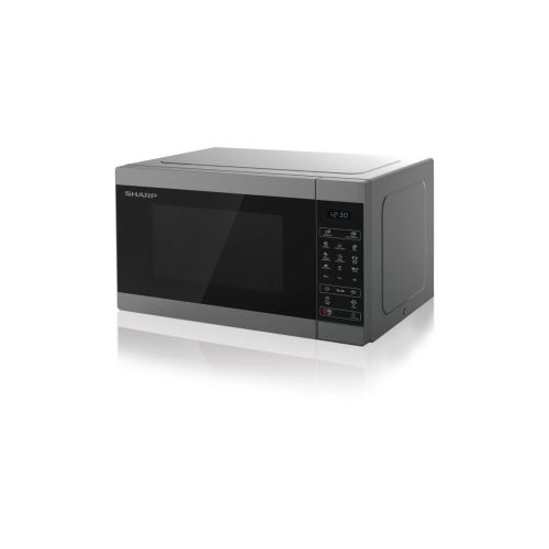 Sharp Yc-mg81es - Four Micro-ondes Grill 28l - Cavite Ceramique Email - Puissance 900w - Grill 1100w - Plateau Tournant 31,5 Cm