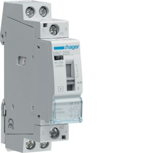 Hager Erc225 Contacteur Commande Manuelle 25A, 2F, 230V - Image 1