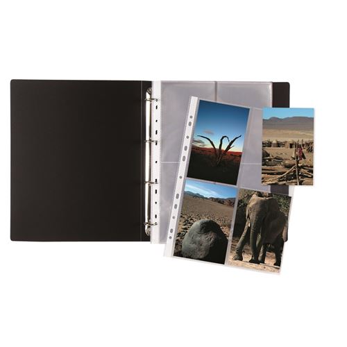 Viquel 125 pochettes perforées A4 pour 1000 photos ou cartes postales  Transparent - Pochette papier et sac cadeaux - Achat & prix