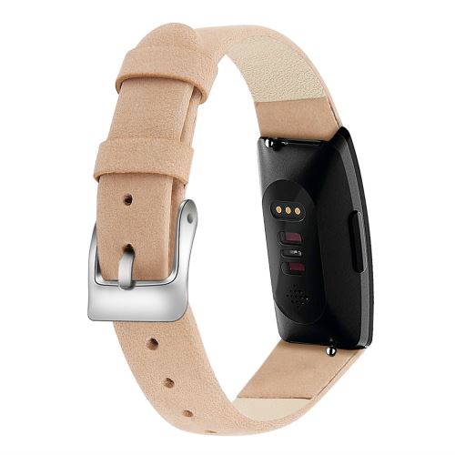 Bracelet de montre Compatible avec Fitbit Inspire/Inspire HR, Cuir - Kaki
