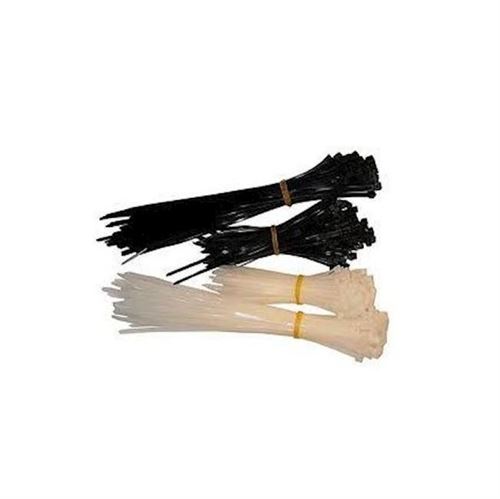 Colliers de serrage en nylon noirs et blancs assortis - 1000 colliers - Silverline