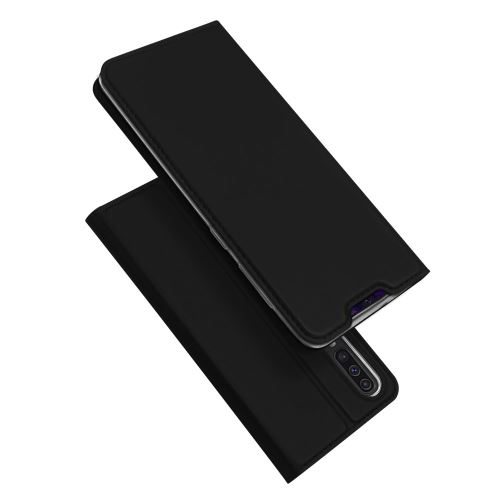 Etui en PU Skin Pro Series stand flip noir pour votre Samsung Galaxy A70