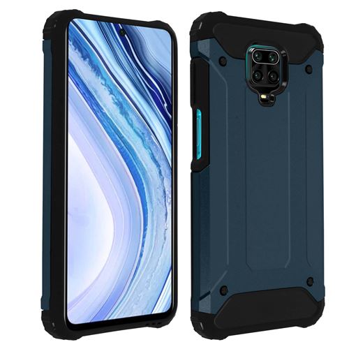 Coque pour Xiaomi Redmi Note 9S/Note 9 Pro/Note 9 Pro Max Antichute 1.8m Bleu nuit