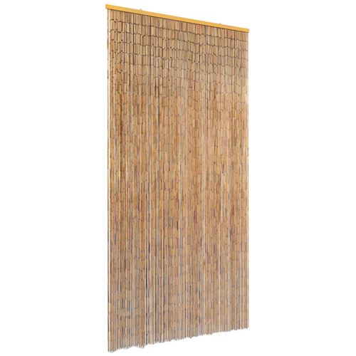 VidaXL Rideau de porte contre insectes Bambou 90 x 220 cm
