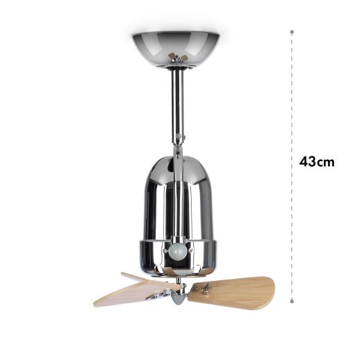 Klarstein Strato Ventilateur De Plafond O 33cm 13 35w Design Inox Chrome Ventilateur Achat Prix Fnac