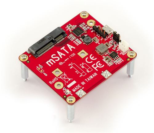 Plaque d'extension pour Raspberry Pi IoT - 1 port pour SSD mSATA