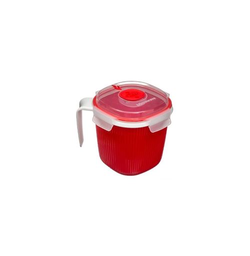 Plastique Cisaille Micro-Onde Milk Tea and Soup Mug Warmer 0.7L Orange 
