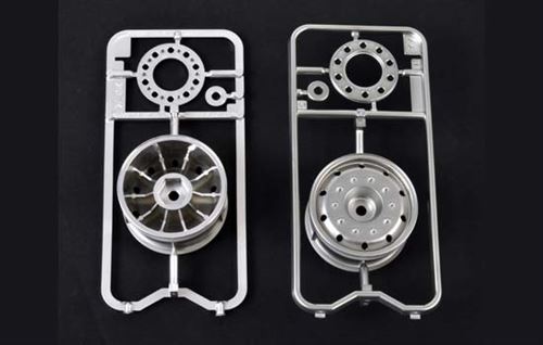 Jantes arr chromées 30mm Tamiya