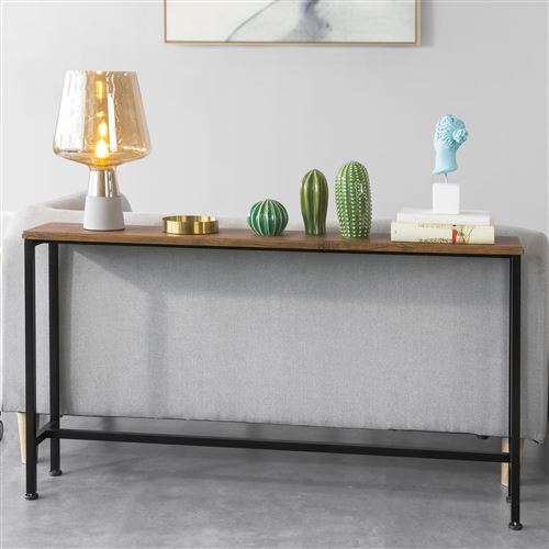 Table Console Table d'appoint Bout de canapé Table d'entrée Cadre et 4 Pieds en Fer,FSB19-N,SoBuy®