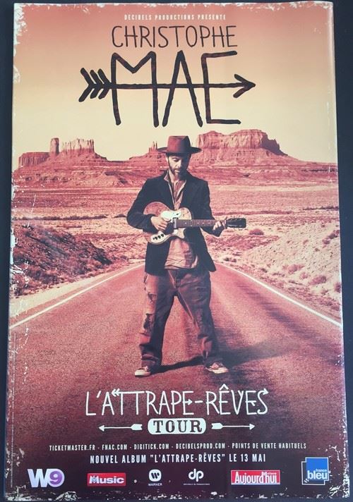 Christophe Maé - 40x60 cm - AFFICHE / POSTER État correct - N/A reconditionné disponible sur Fnac