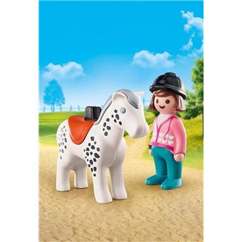 Playmobil 1.2.3 70404 Cavalier avec son cheval