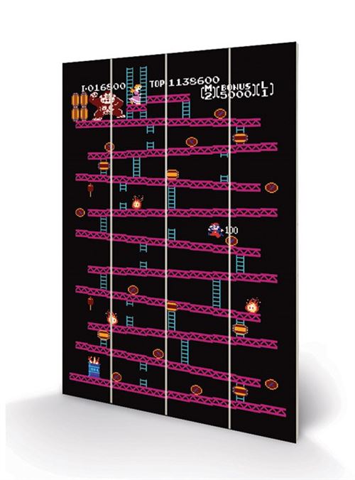 Panneau En Bois - Donkey Kong Nes