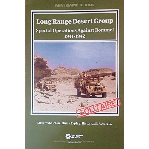 DG Decision Games DG Long Range Desert Group, Opérations spéciales contre Rommel 1941-1942, Jeu de société