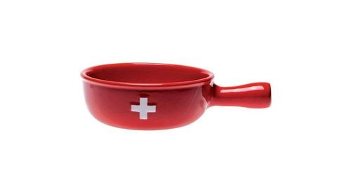 Caquelon à fondue céramique 22cm rouge - 311448 - NOUVEL