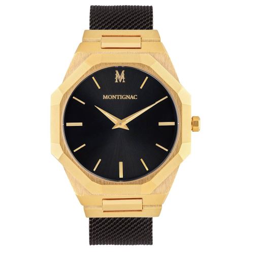 20 Sur Montre Montignac En Acier Noir Montre Homme Achat Prix Fnac