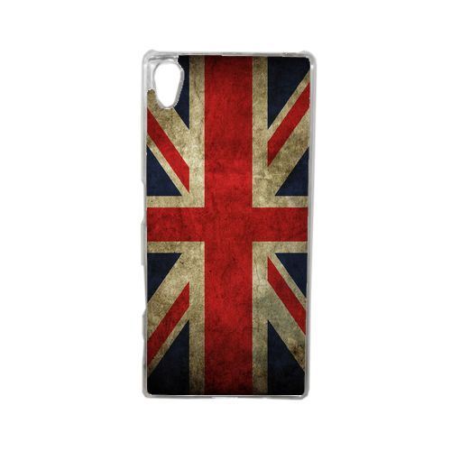Coque drapeau uk royaume uni grunge flag compatible sony xperia z5 transparent