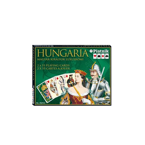 PIATNIK Coffret 2 Jeux de 55 cartes HONGARIA Multicolore