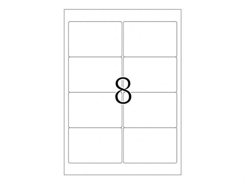 Herma 4907 &Eacute;tiquettes haute brillance 96 x 63,5 A4 LC Blanc
