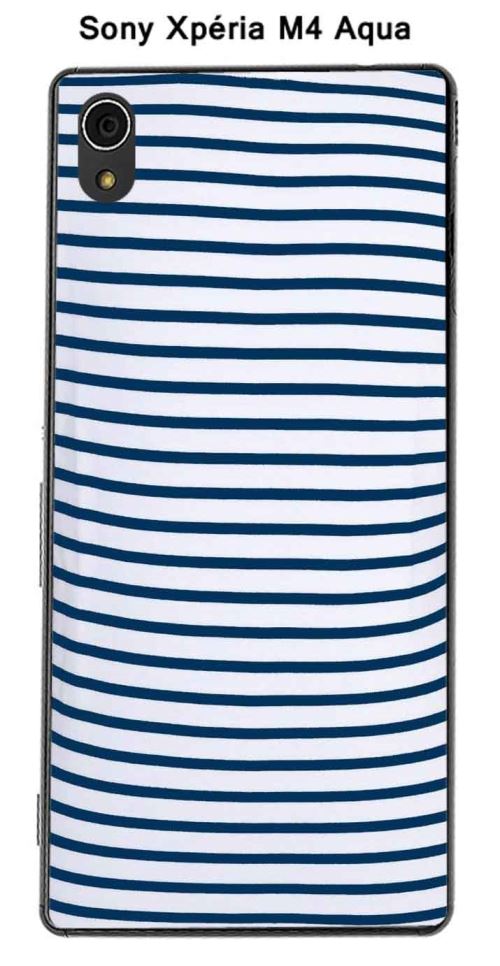 Coque Marinière pour Sony Xpéria M4 Aqua