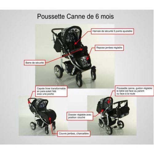 poussette dino leopard