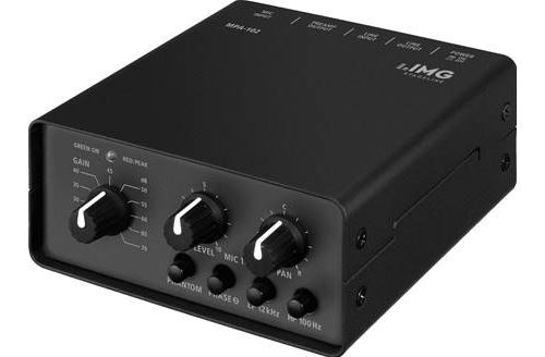 Préamplificateur micro 1 canal Low Noise Monacor MPA-102
