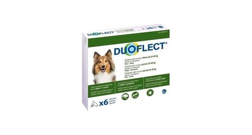Meilleurs prix pour Duoflect lot de 6 pipettes antiparasites - pour chien de 20 a 40 kg
