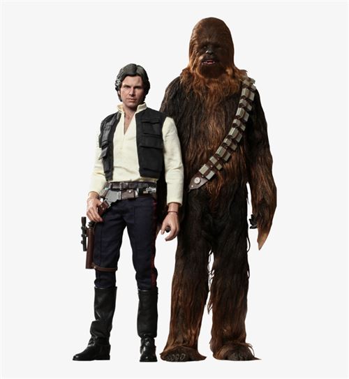 Figurine Hot Toys MMS263 - Star Wars 4 : A New Hope - Han Solo & Chewbacca
