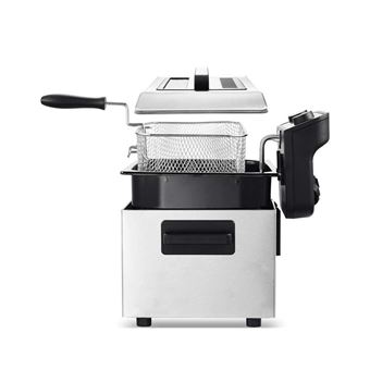 Friteuse Semi-pro En Inox 5l 3 Paniers K-fry Xl Gris Kitchencook