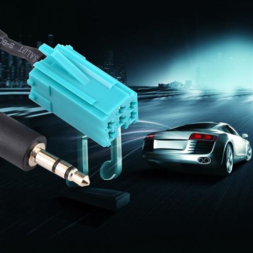30 Sur Cable Audio Voiture 6 Broches Au Cable Auxiliaire De Connecteur 3 5mm Pour Renault Connectique Audio Video Achat Prix Fnac