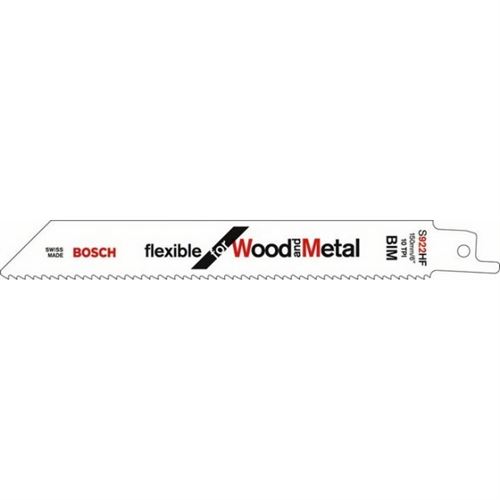 Lame De Scie-Sabre S 922 Hf, Flexible For Metal, Lot De 5 Bosch Accessories 2608656016 Longueur Lame De Scie 150 Mm 5 PC(S)