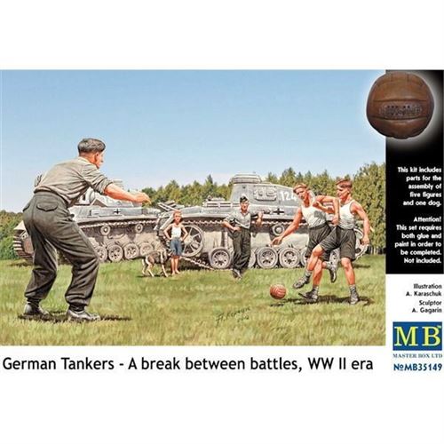 German Tankmen In The Break Bet. Combats - 1:35e - Master Box Ltd.