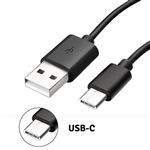 2 Câbles De Recharge TYPE C ,USB C Pour Huawei Honor 10 ( 2M 1 M - Blanc