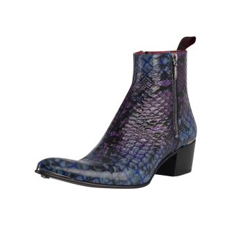 Jeffery West Pour Des Hommes Bottines Chelsea En Cuir Zippees Bleu44 Eu Bottes De Sport Achat Prix Fnac