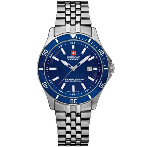 Swiss Military Hanowa Montre Femme 06-7161.2.04.003 Bleu