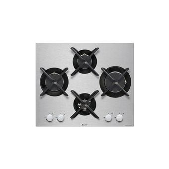 Sauter SPE9465X - Table de cuisson au gaz - 4 plaques de cuisson - Niche - largeur : 56 cm - profondeur : 49 cm - acier inoxydable - sans cadre