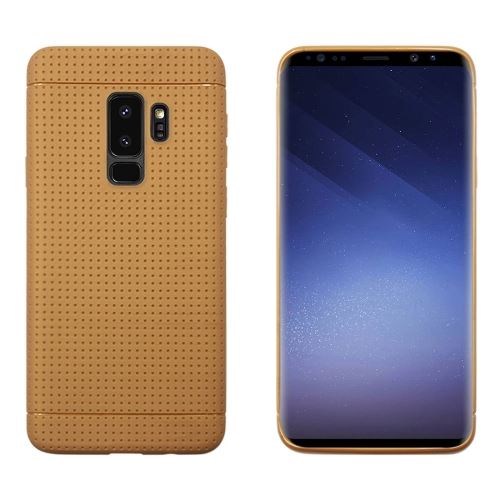 Galaxy S9 Plus Coque Protection TPU Texture Nid Abeille Doré ALS53039