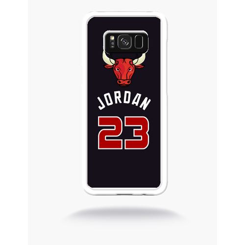 Coque Chicago Jordan 23 Compatible Samsung S8 Bord Transparent