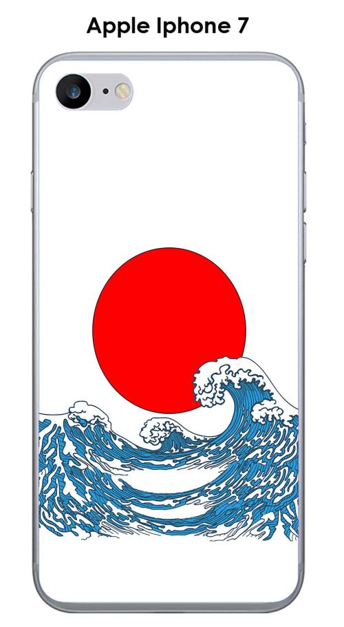 Coque TPU gel souple Apple iphone 7 & iphone 8 design Soleil rouge