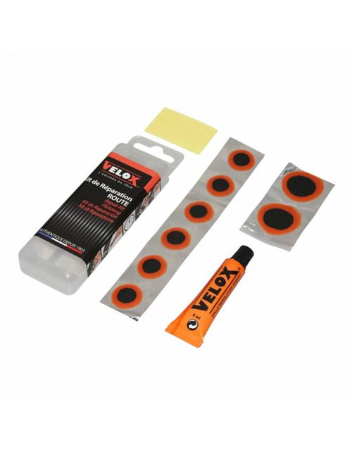 Kit Reparation Chambre A Air Velox Route Boite 6 Patchs 15mm 2 Patchs 25mm Colle 5g Rape Acier Avec Notice Equipements Et Accessoires De Cyclisme Achat Prix Fnac